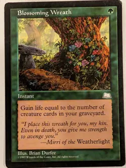 Blossoming Wreath - Weatherlight - Magic the Gathering MTG Nice! - Image 1