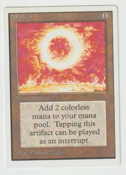 MAGIC THE GATHERING SOL RING UNLIMITED EDITION LIGHTLY PLAYED - Image 1