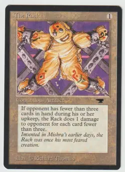 MAGIC THE GATHERING THE RACK ANTIQUITIES EDITION MINT/NEAR/MINT - Image 1