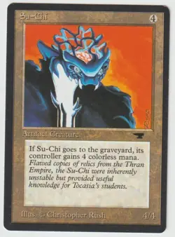 MAGIC THE GATHERING SU-CHI ANTIQUITIES EDITION LIGHTLY PLAYED - Image 1