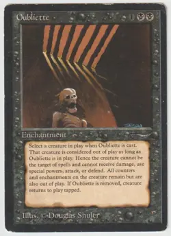 MAGIC THE GATHERING OUBLIETTE ARABIAN NIGHTS EDITION MODERATELY PLAYED - Image 1