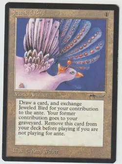 MAGIC THE GATHERING JEWEL BIRD ARABIAN NIGHTS EDITION LIGHTLY PLAYED - Image 1