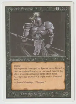 MAGIC THE GATHERING HYPNOTIC SPECTOR UNLIMITED EDITION LIGHTLY PLAYED - Image 1