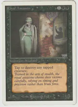 MAGIC THE GATHERING ROYAL ASSASSIN UNLIMITED EDITION MODERATELY PLAYED - Image 1