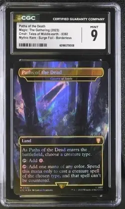 Paths of the Dead Surge Foil CGC 9 Graded Lord of the Rings MTG - Image 1