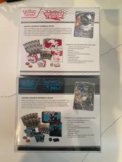 Pokemon Scarlet and Violet Black Bolt/White Flare ETBs SEALED NEW (1# of each) - Image 2