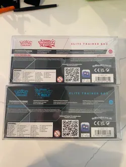 Pokemon Scarlet and Violet Black Bolt/White Flare ETBs SEALED NEW (1# of each) - Image 3