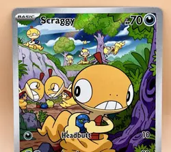Scraggy 138/086 – White Flare (Illustration Rare) – NM – 2025 Pokemon TCG - Image 3