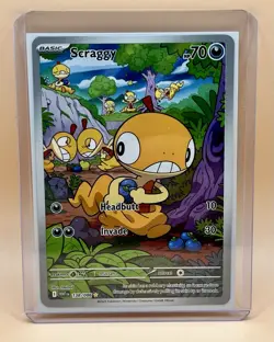 Scraggy 138/086 – White Flare (Illustration Rare) – NM – 2025 Pokemon TCG - Image 5