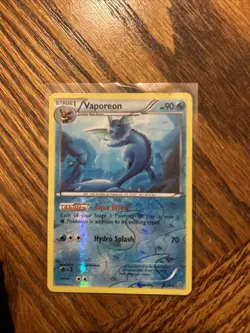 Pokemon XY Ancient Origins - Vaporeon 22/98 Cosmos Holo Promo LP - Image 1