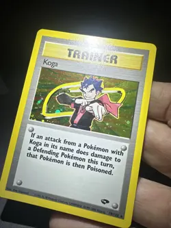 KOGA TRAINER GYM CHALLENGE HOLO Rare 19/132 POKEMON NM - Image 2