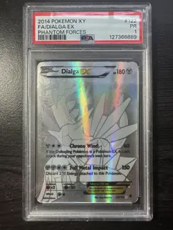 PSA 1 Dialga EX 122/119 XY Phantom Forces Full Art Secret Rare Pokemon - Image 1