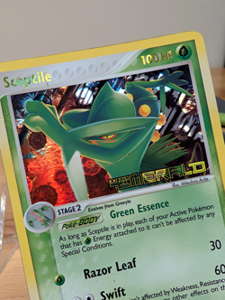 2005 Sceptile Reverse Holo Stamped Rare EX Emerald Vintage Starter 10/106 MP - Image 2