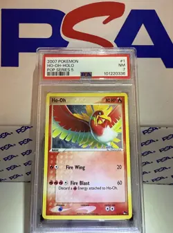 2007 Pokemon POP Series 5 #1 Ho-Oh Holo PSA 7 NM - Image 1