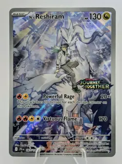 Pokemon: SV09 JTG N's Reshiram 167/159 (Stamped) Illustration Rare - NM - Image 1