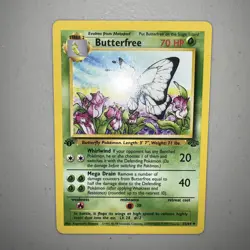 1st Edition Butterfree 33/64 Jungle Uncommon Pokemon TCG Vintage WotC 1999 NM - Image 1