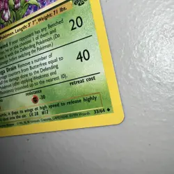 1st Edition Butterfree 33/64 Jungle Uncommon Pokemon TCG Vintage WotC 1999 NM - Image 3