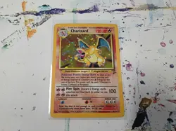 Pokemon TCG Charizard 4/130 Base Set 2 Holo LP - Image 1