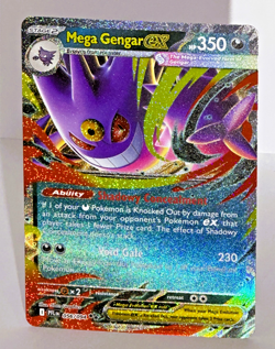 MEGA GENGAR EX POKEMON TCG PHANTASMAL FLAMES DOUBLE RARE 056/194 ENG NM/M - Image 1