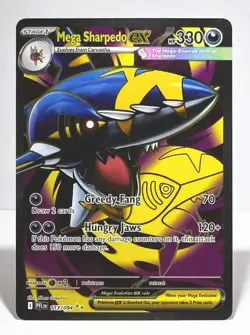 Mega Sharpedo ex 113/094 Ultra Rare Phantasmal Flames ME02 2025 Pokemon TCG NM - Image 2