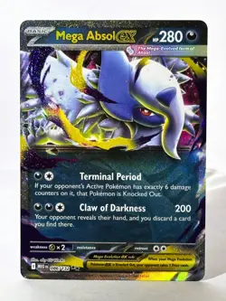 Mega Absol ex Mega Evolution Holo Pokemon TCG 086/132 ME01 Double Rare 086/132 - Image 2