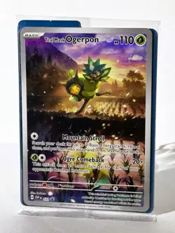 Pokemon TCG Sealed Holo Teal Mask Ogerpon #123 Promo Scarlet & Violet Promo NM - Image 1