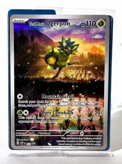 Pokemon TCG Sealed Holo Teal Mask Ogerpon #123 Promo Scarlet & Violet Promo NM - Image 2