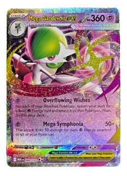 Pokemon TCG Mega Evolution: Mega Gardevoir EX 60/132 Double Rare Holo M/NM - Image 1