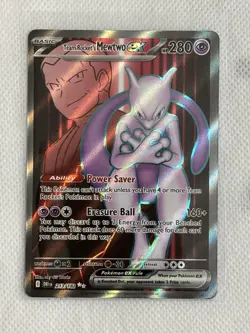2025 Pokemon Destined Rivals Team Rocket's Mewtwo EX - 213/182 - Ultra Rare - Image 1