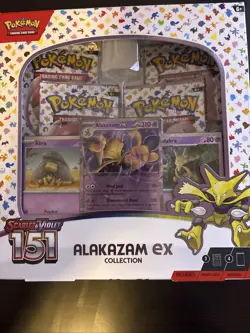 Pokemon TCG: Scarlet & Violet 151 Alakazam EX Collection Box NEW FACTORY SEALED - Image 1