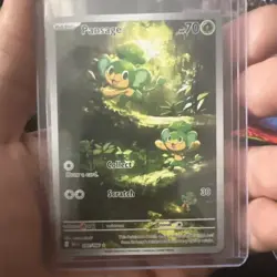 Pansage White Flare Illustration Rare 089/086 Pokemon TCG S&V 2025 NM - Image 1