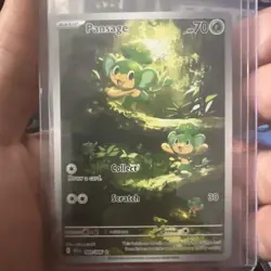 Pansage White Flare Illustration Rare 089/086 Pokemon TCG S&V 2025 NM - Image 2