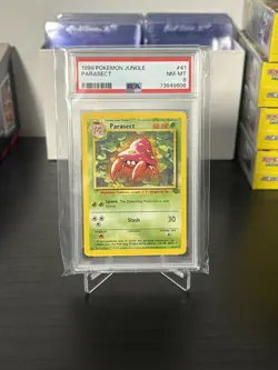 1999 POKEMON JUNGLE #41 PARASECT PSA NM-MT 8 - Image 1
