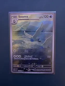 🔥Pokemon TCG Swanna 110/086 Illustration Rare Full Art Holo White Flare NM🔥 - Image 1