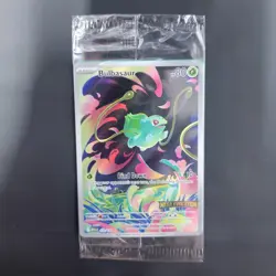 Pokemon TCG Bulbasaur 133/132 Sealed Promo Stamped Mega Evolution Holo NM - Image 3