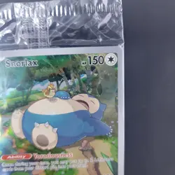 Pokemon TCG Snorlax Sealed Promo 051 Scarlet Violet 151 Black Star Holo NM - Image 5