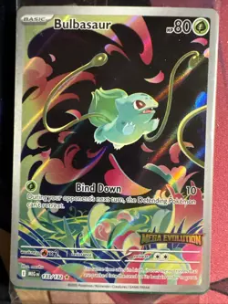 POKEMON TCG: NM Bulbasaur 133/132 (STAMPED)- Mega Evolution *FREE SHIPPING - Image 1