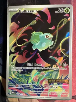 POKEMON TCG: NM Bulbasaur 133/132 (STAMPED)- Mega Evolution *FREE SHIPPING - Image 2