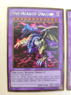 2x Five-Headed Dragon PGL2-EN078 Gold Rare 1st Edition LP - Image 2