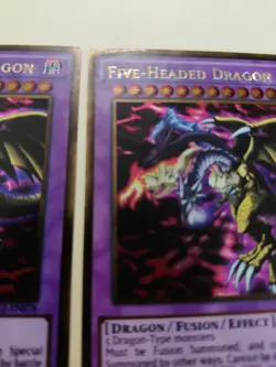 2x Five-Headed Dragon PGL2-EN078 Gold Rare 1st Edition LP - Image 5