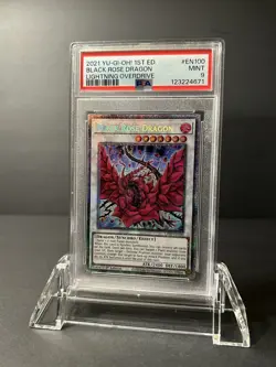 Yugioh Black Rose Dragon LIOV - EN100 Starlight Rare 1st Edition PSA 9 - Image 1