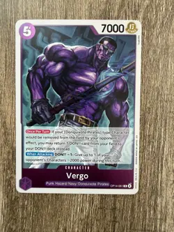 Vergo OP14-061 - One Piece TCG: The Azure Sea's Seven - Rare Foil - English - Image 1