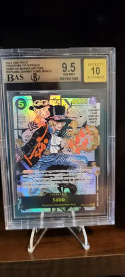 One Piece TCG OP04-083 Sabo Alternate Art Manga Beckett Bgs 9.5 - Image 1