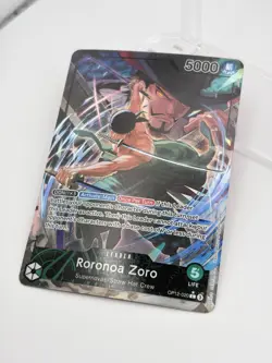 Roronoa Zoro (020) (Alt Art) OP12-020 Legacy of the Master Foil NM ENGLISH - Image 3