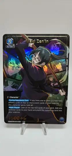 Maki Zen'in SR* Union Arena Jujutsu Kaisen UE03BT/JJK-1-050 English Alt Art - Image 1