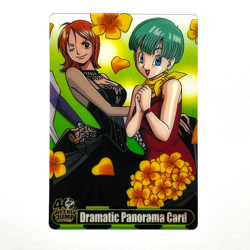 S5051 Nami & Bulma One Piece x Dragon Ball 40th Anniversary Clear Card F21 - Image 1