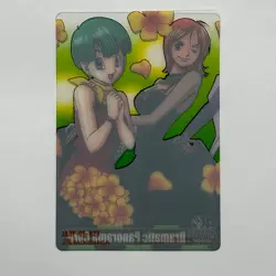 S5051 Nami & Bulma One Piece x Dragon Ball 40th Anniversary Clear Card F21 - Image 2