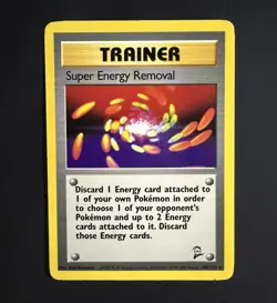 Super Energy Removal 108/130 Base Set 2 Rare Pokemon Card - Image 1