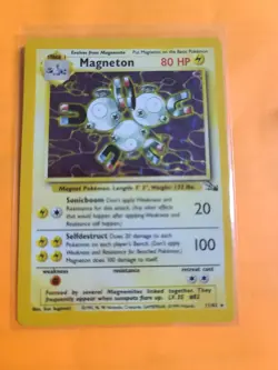 Pokemon Card Magneton 11/62 Set Fossil Holo ITA Condizione GOOD - Image 1