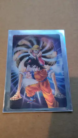 Dragon Ball One Piece Collaboration Card Son Goku Luffy 40Th Anniversary 🔥 Rare - Image 1